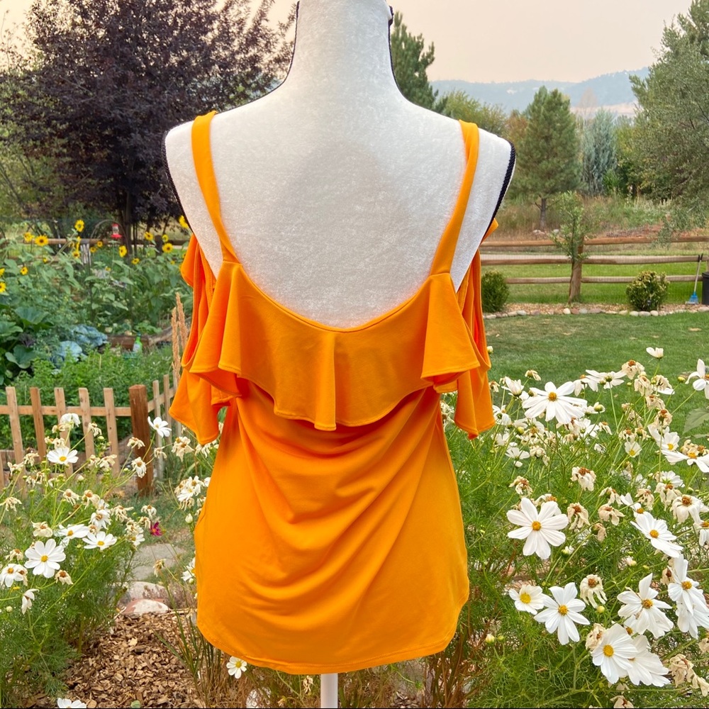 Express Off Shoulder Ruffle Top - Picture 6 of 9